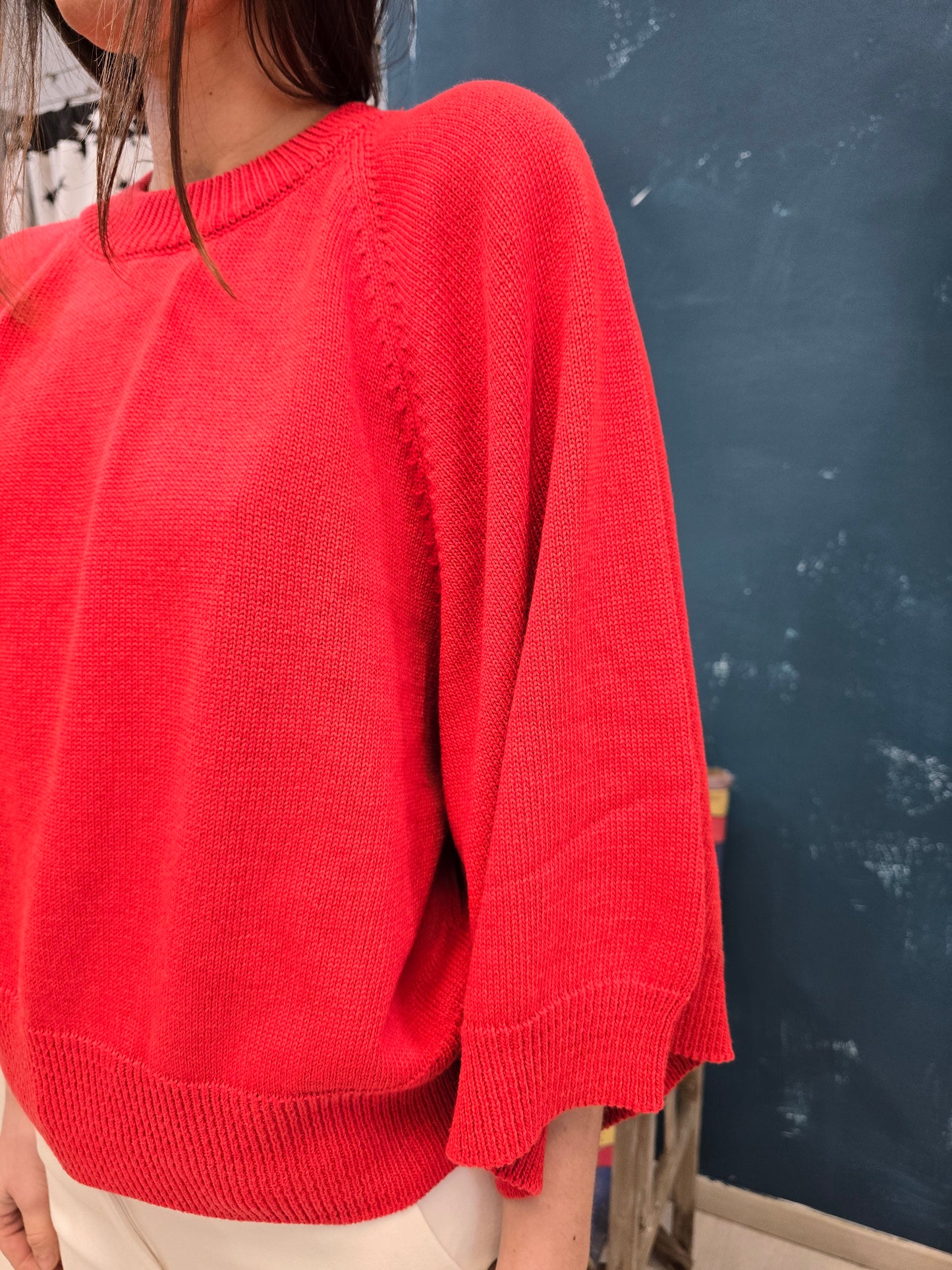 Maglia Donna Cotone Manica Ampia