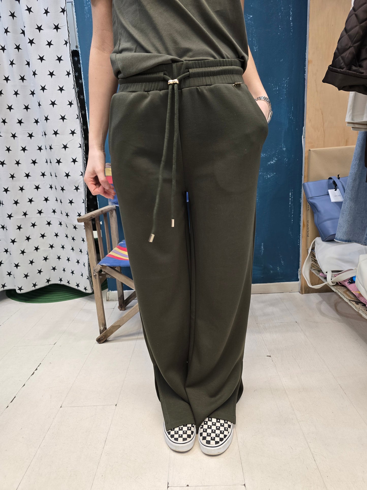 Pantalone Donna Felpa Interlock