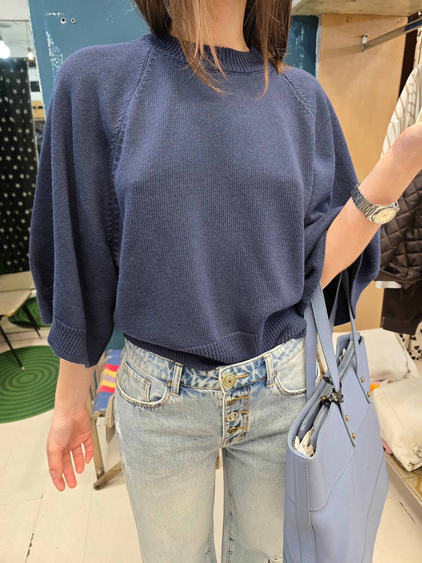 Maglia Donna Cotone Manica Ampia