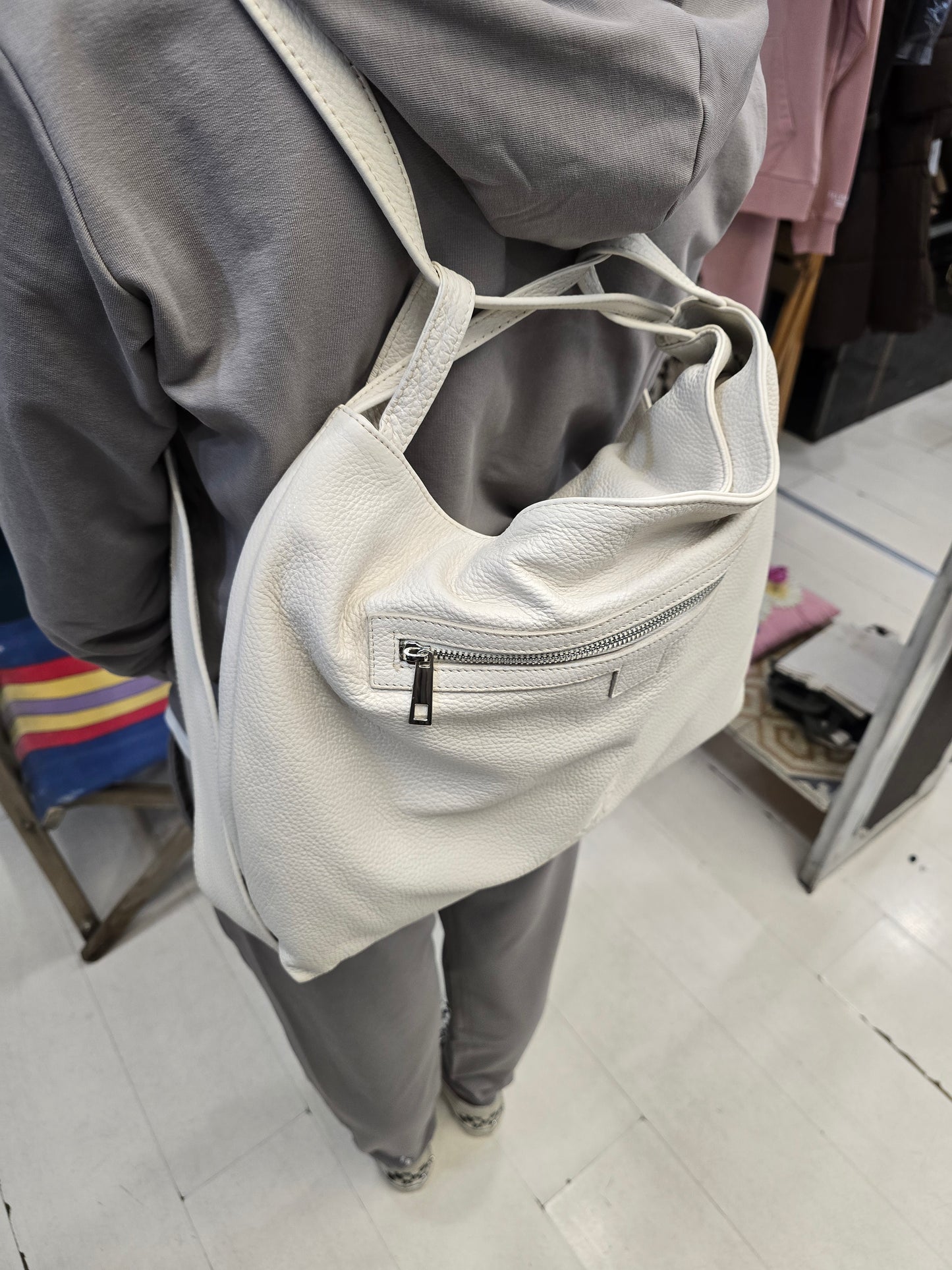Borsa Zaino Pelle