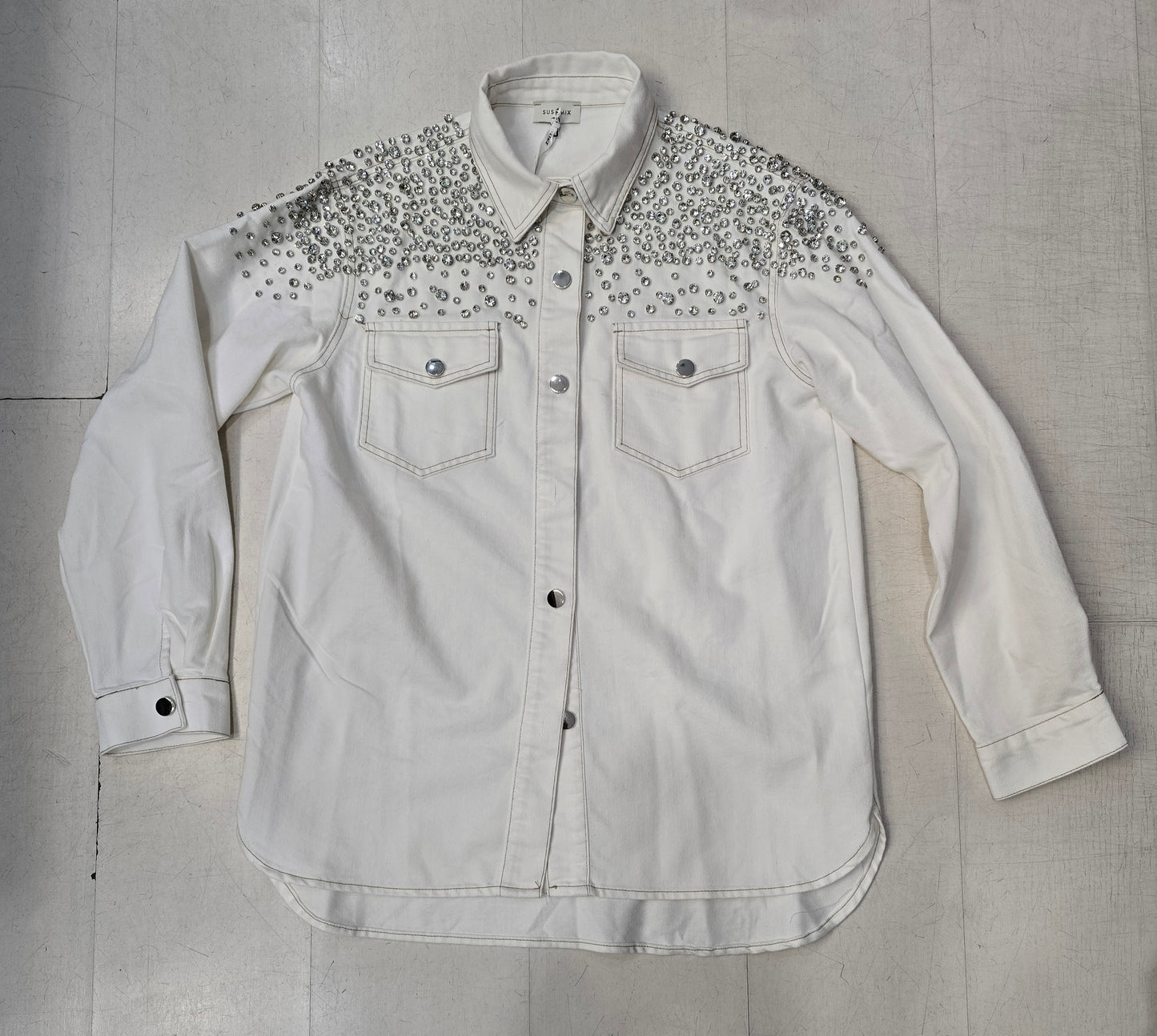 Giacca Camicia Donna Strass