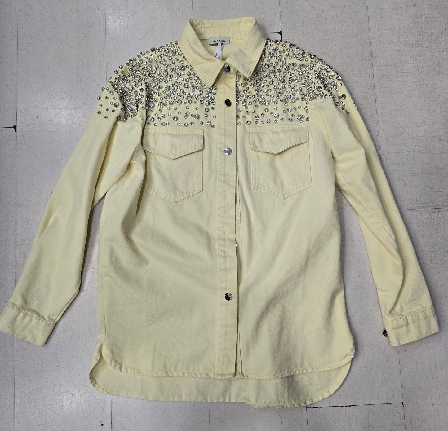 Giacca Camicia Donna Strass