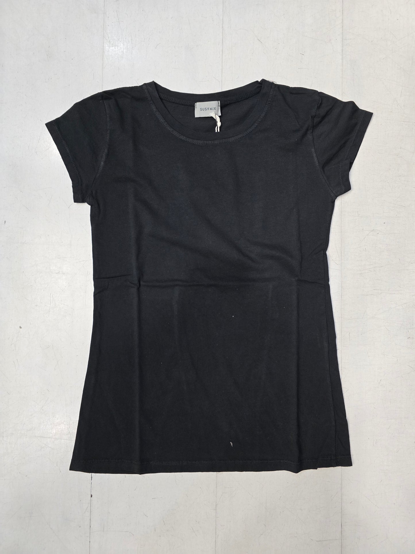 T-Shirt Donna Paricollo Basic Cotone
