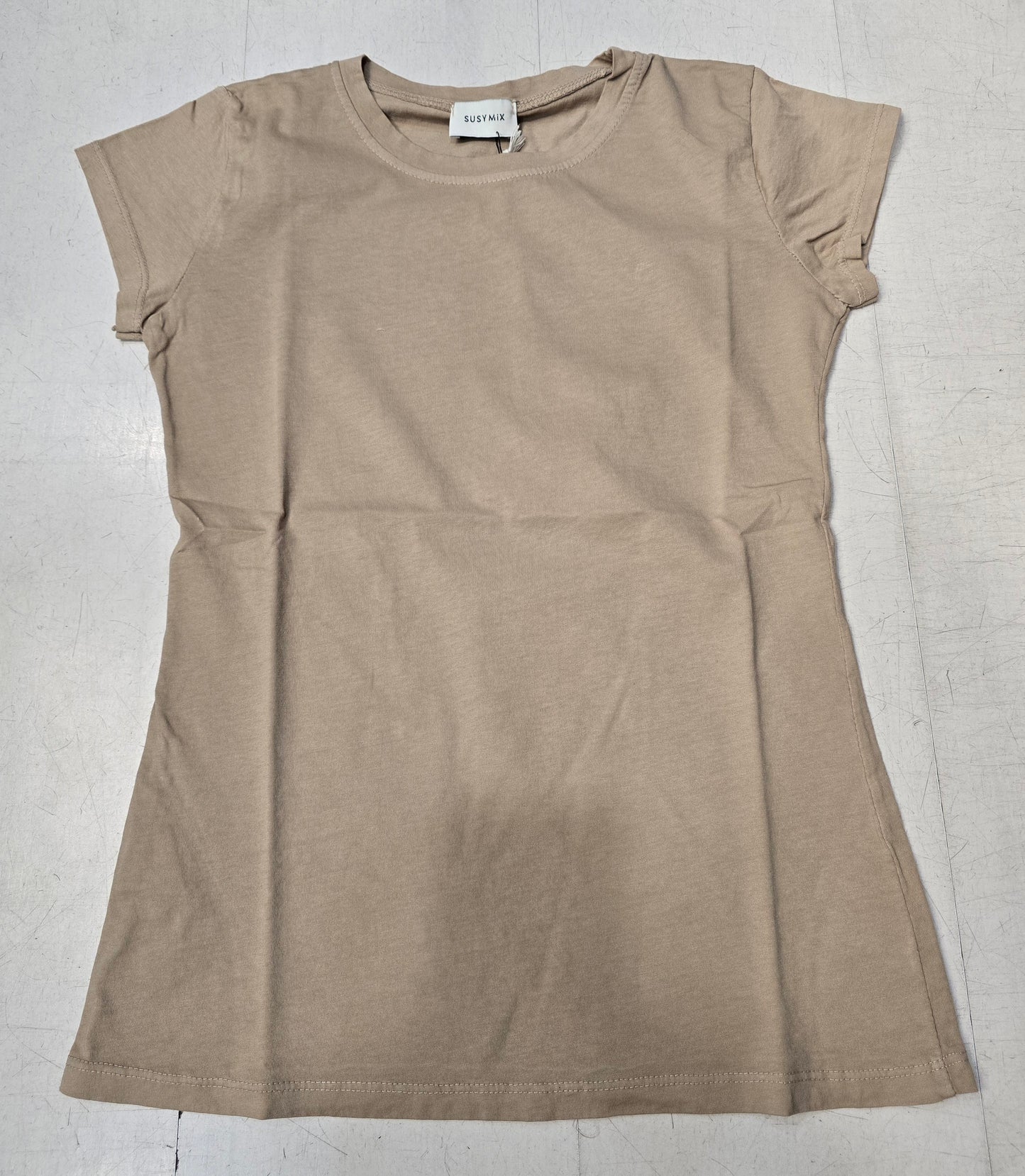 T-Shirt Donna Paricollo Basic Cotone