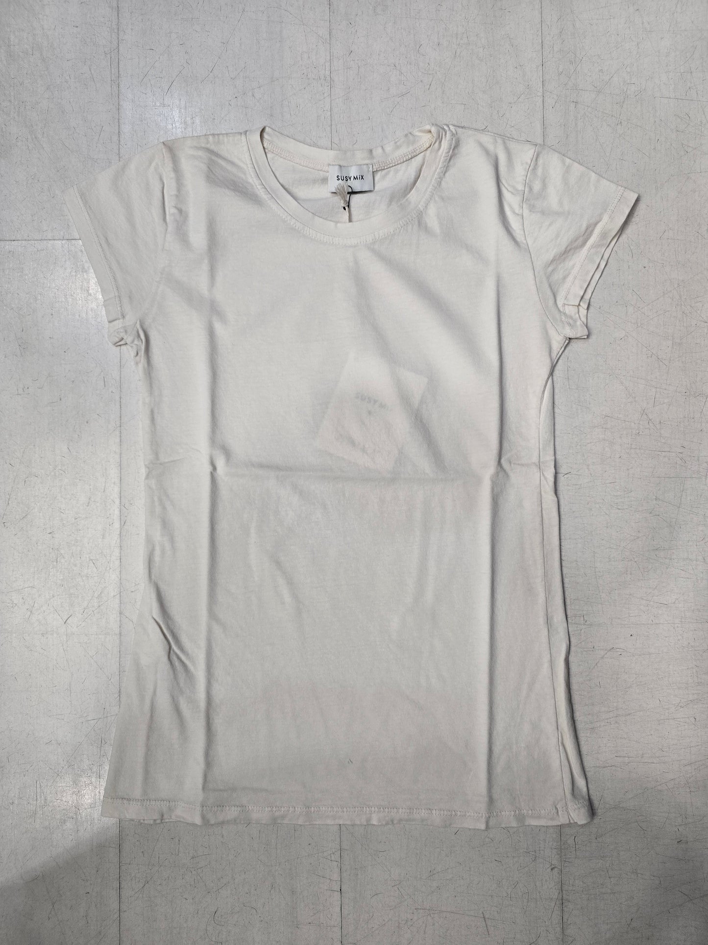 T-Shirt Donna Paricollo Basic Cotone