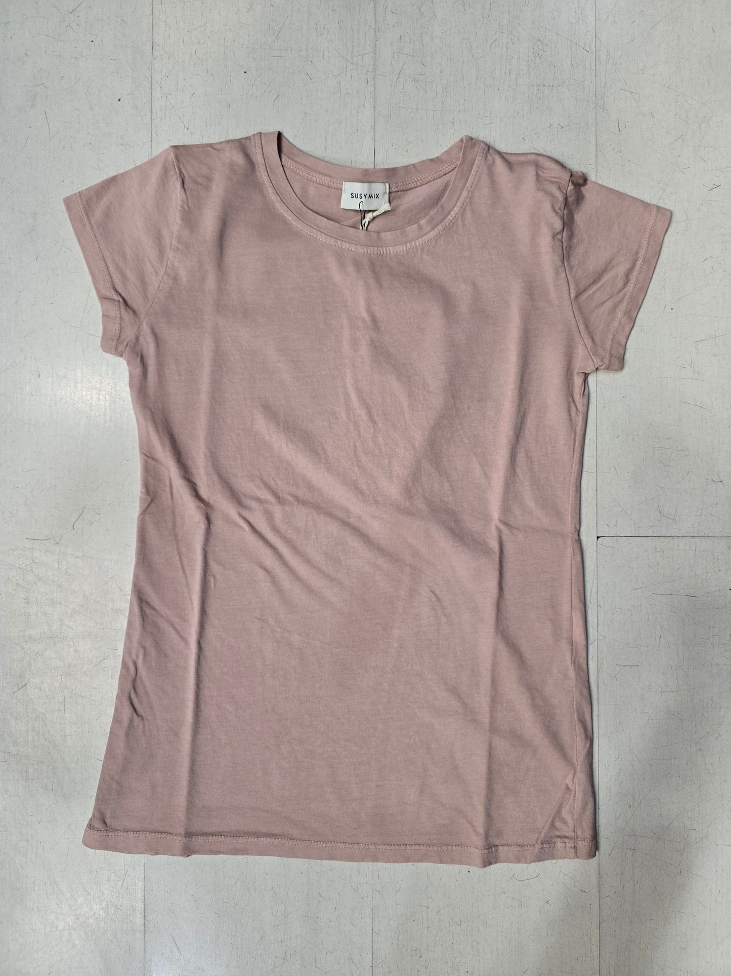 T-Shirt Donna Paricollo Basic Cotone