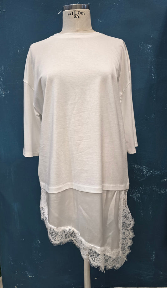 Maglia Donna Lunga Pizzo