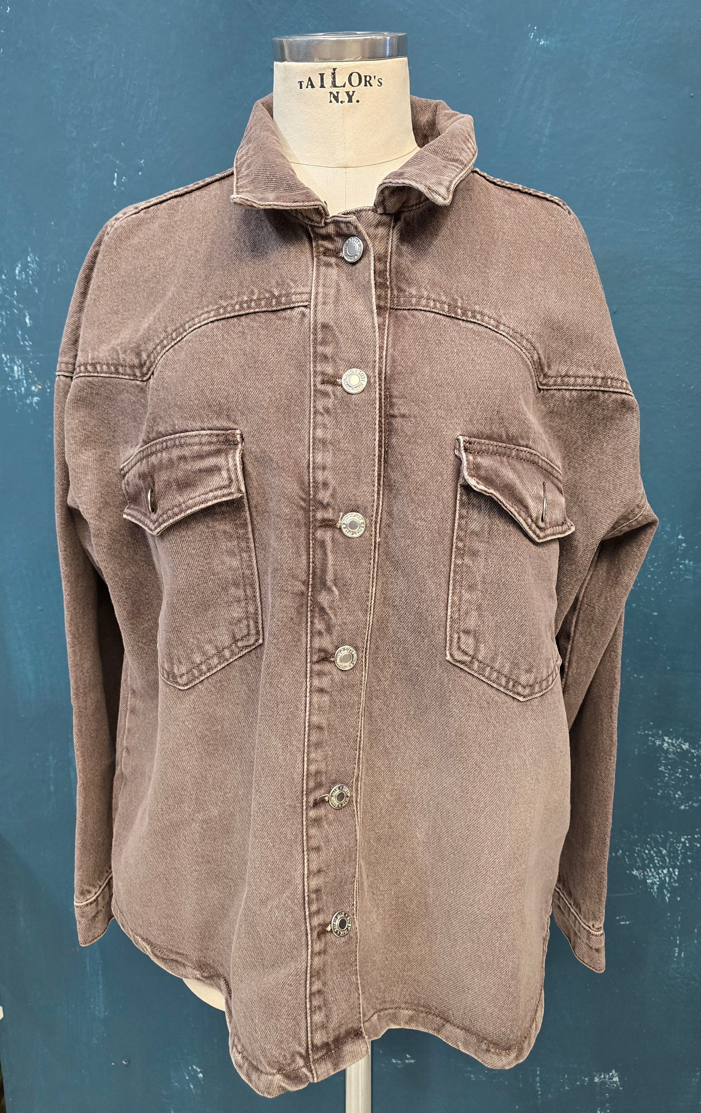 Giacca Camicia Donna Denim