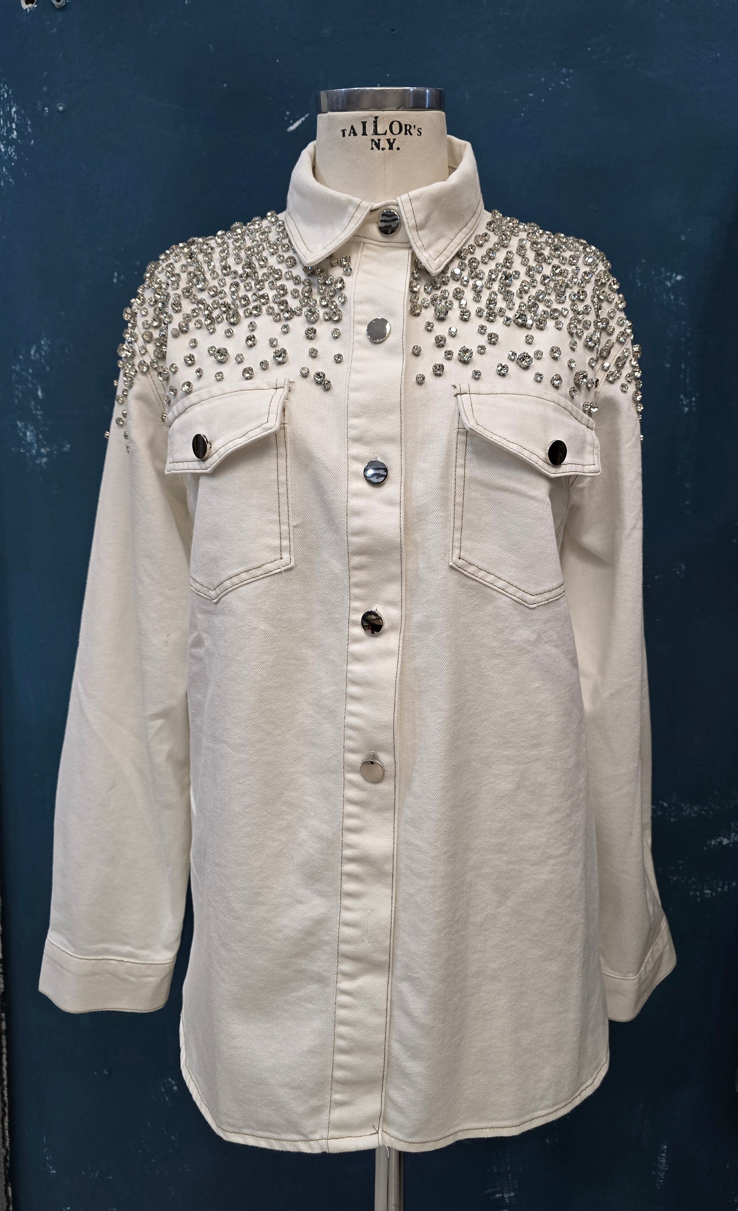 Giacca Camicia Donna Strass