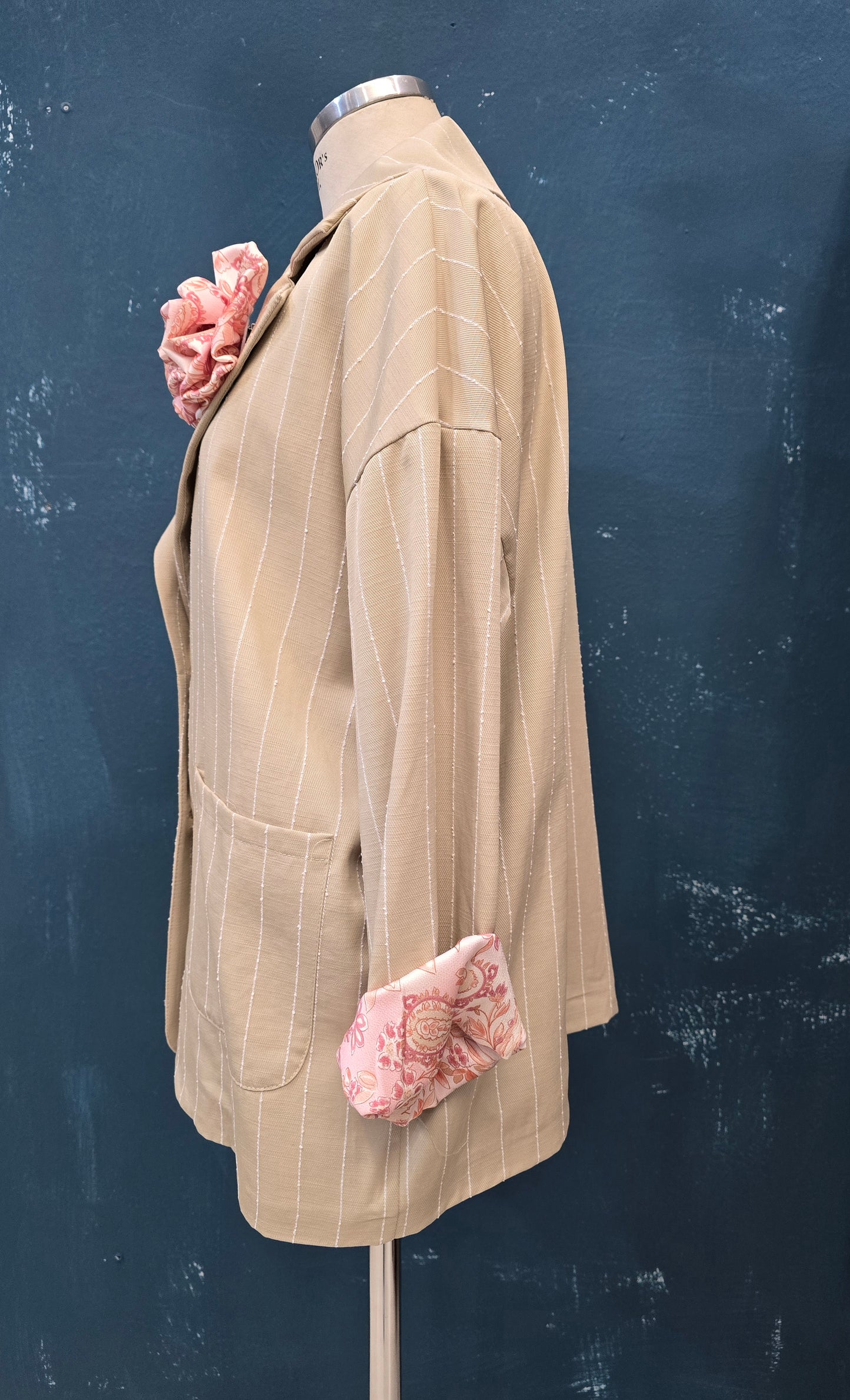 Blazer Donna Gessato Over
