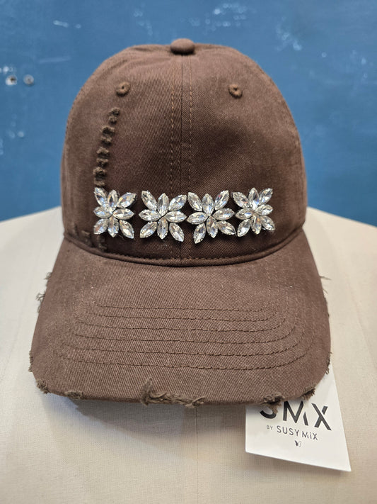 Cappello Donna Baseball Strass