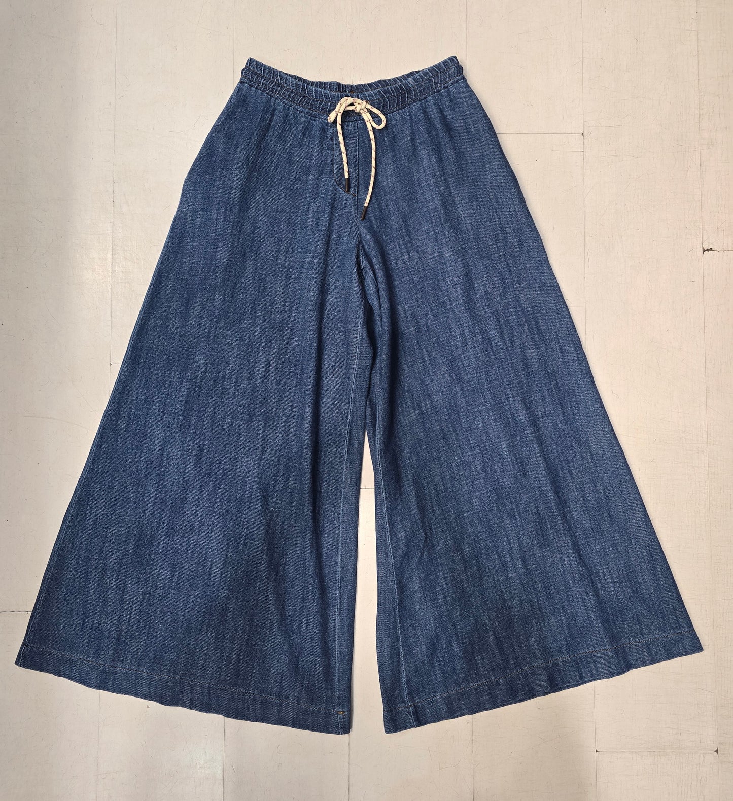 Pantalone Donna Denim Largo