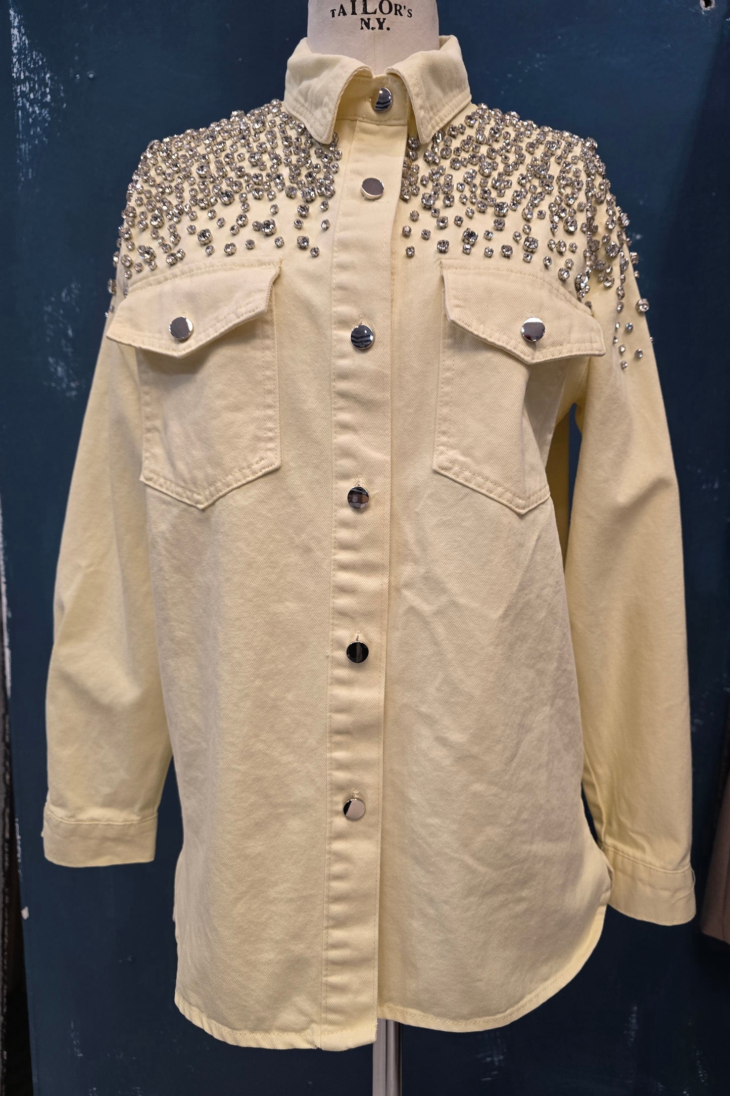 Giacca Camicia Donna Strass