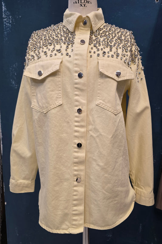 Giacca Camicia Donna Strass