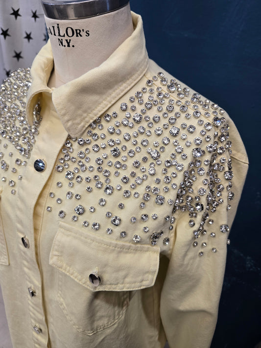 Giacca Camicia Donna Strass