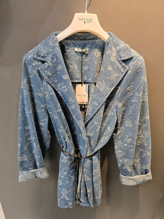 Giacca Denim Donna Curvy