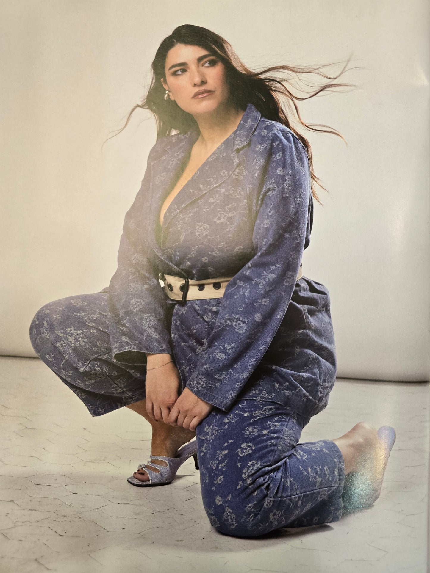 Giacca Denim Donna Curvy