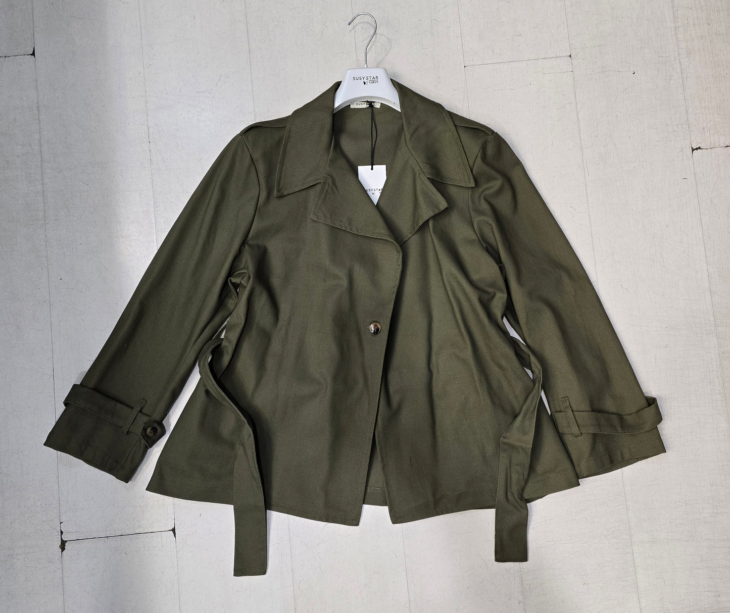 Trench Donna Corto Curvy