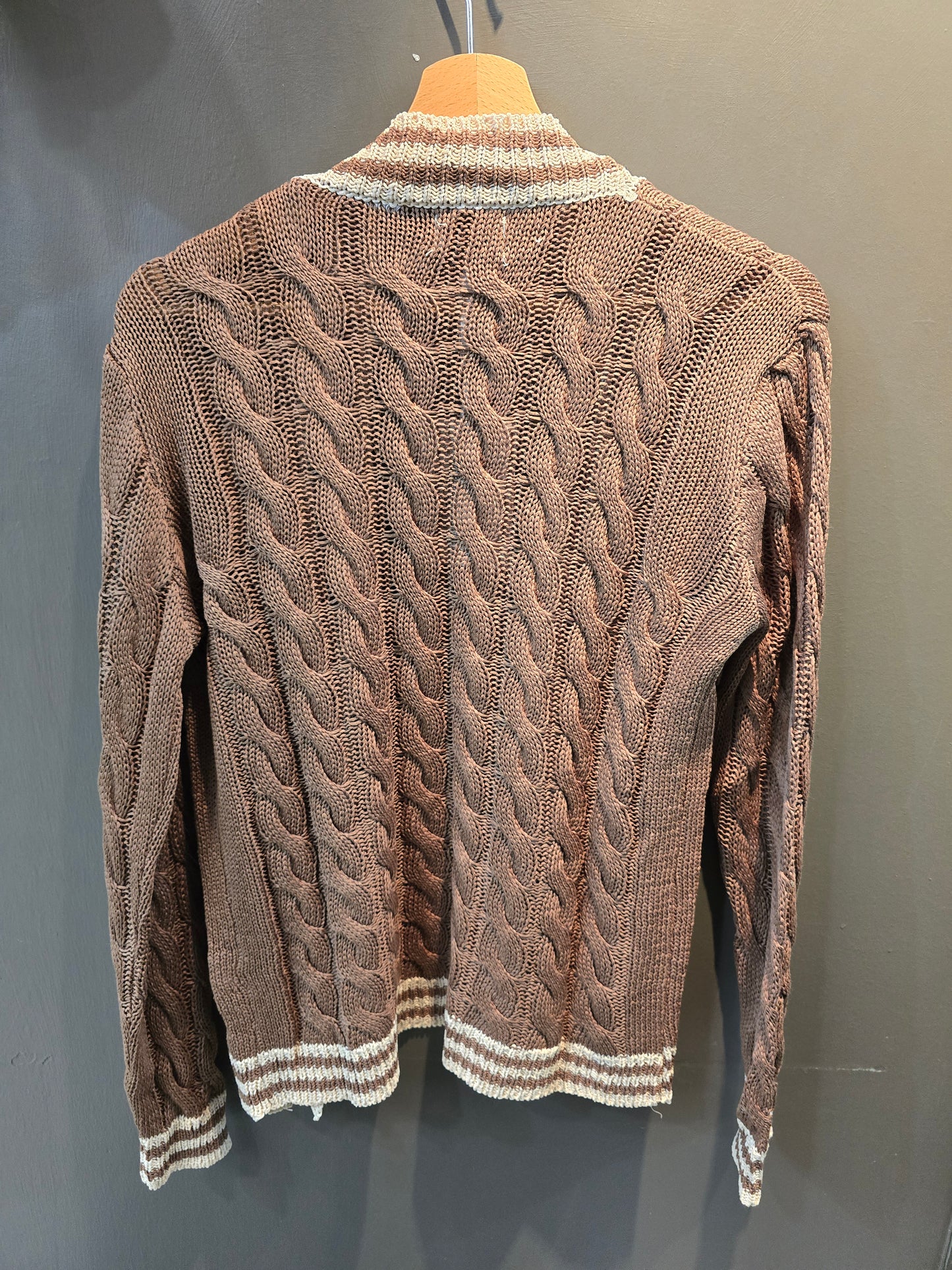 Cardigan Donna Aperto Trecce