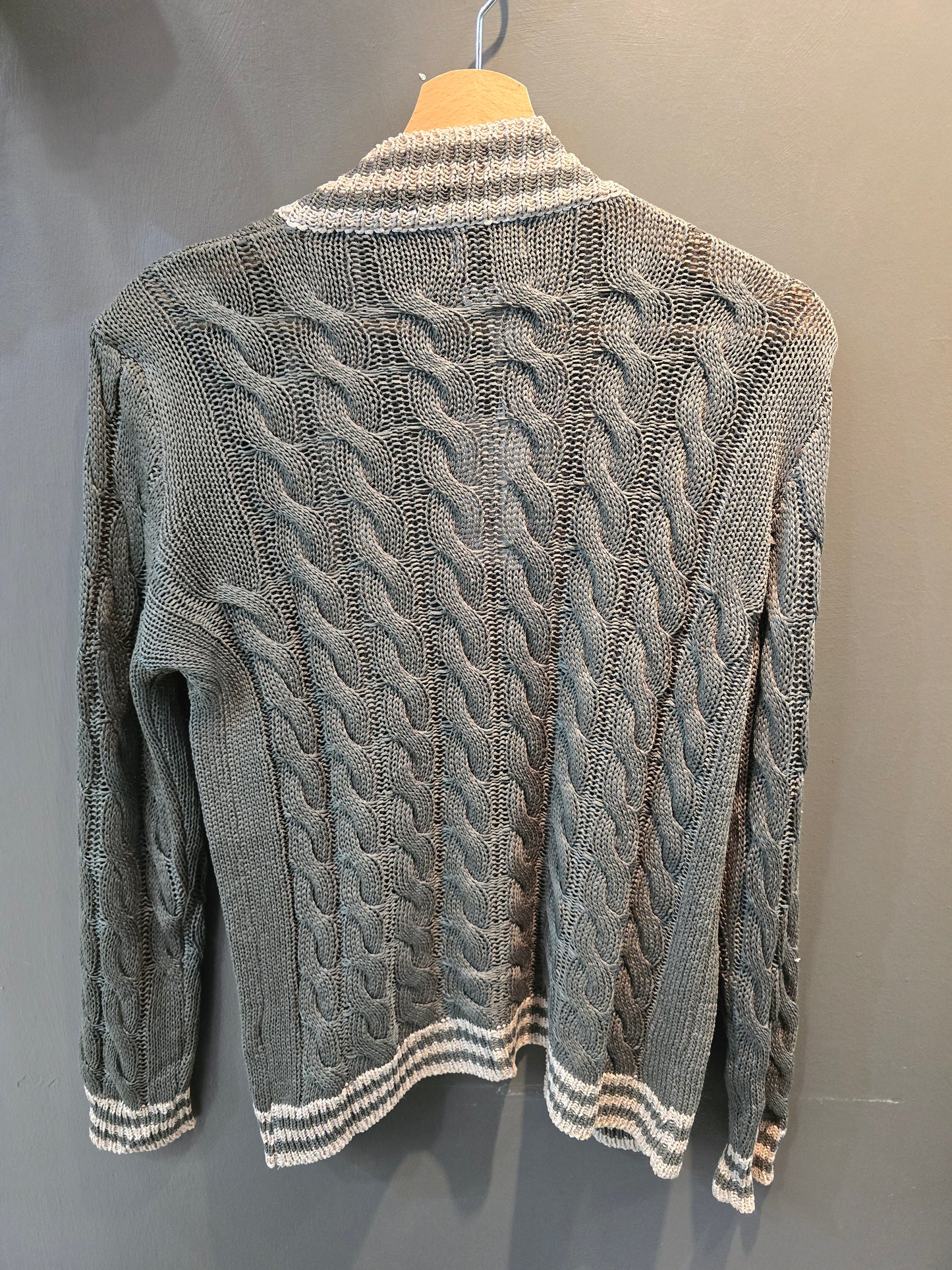 Cardigan Donna Aperto Trecce