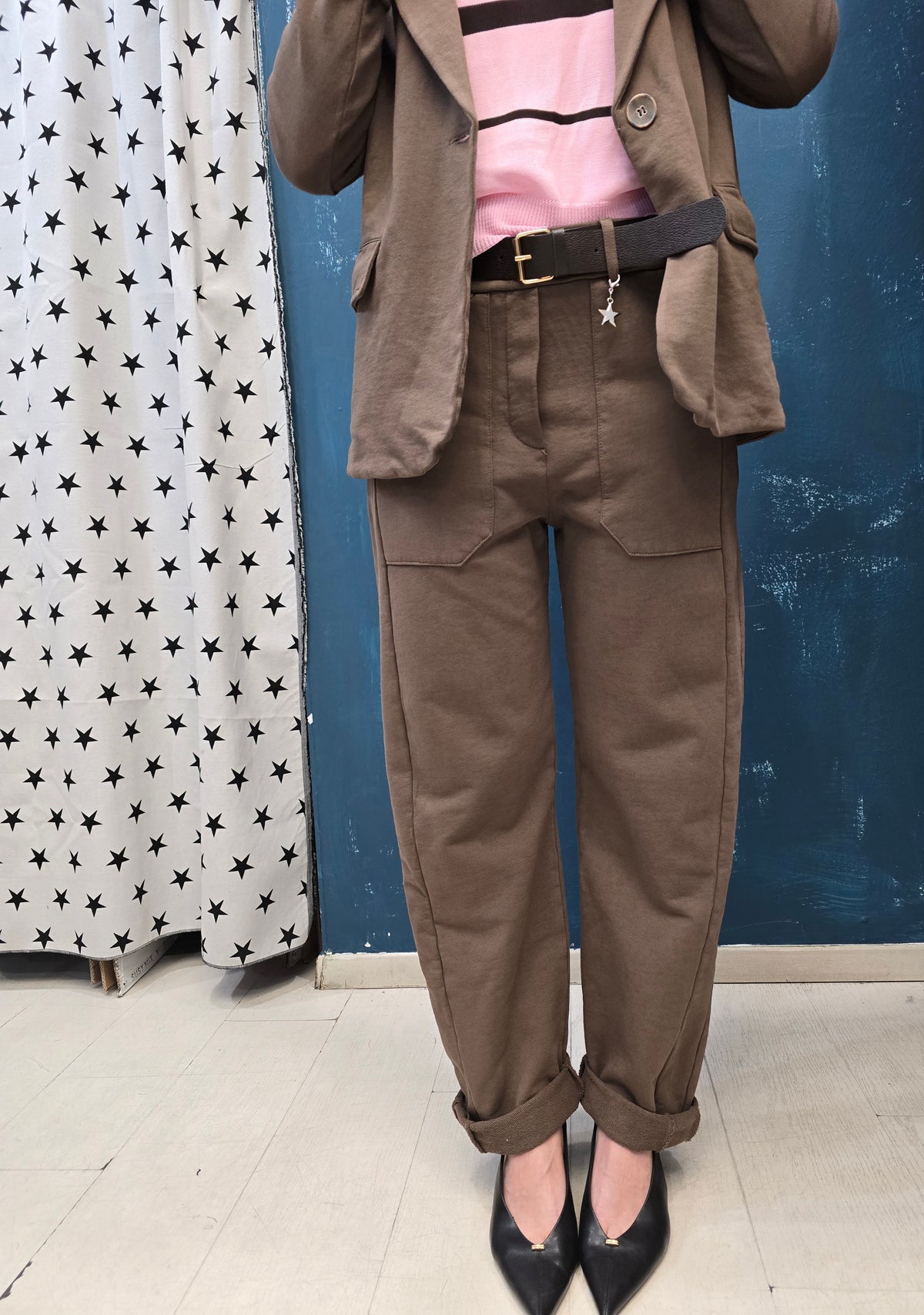 Pantalone Donna Felpa Ovetto
