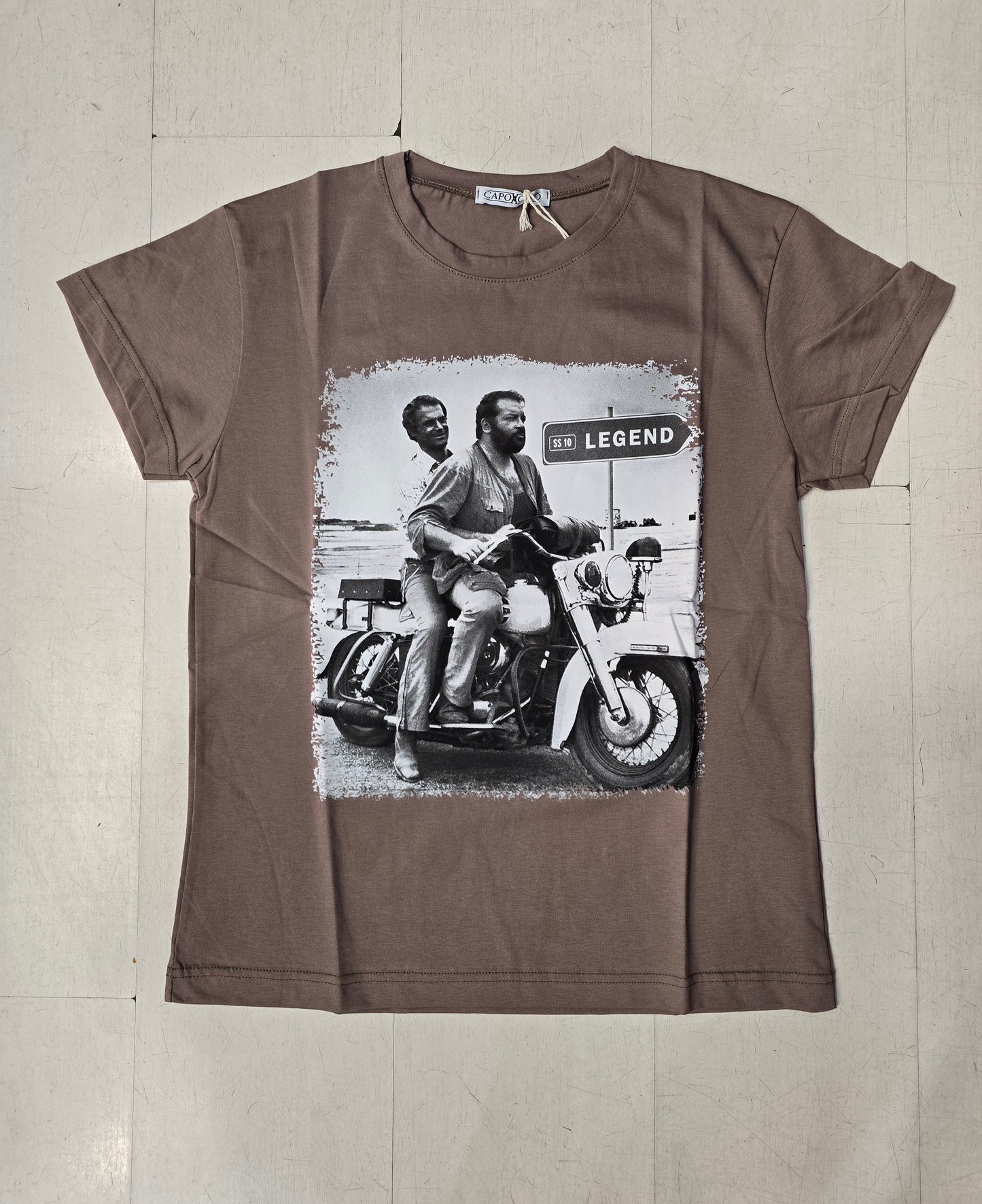 T-Shirt Uomo Paricollo Stampa