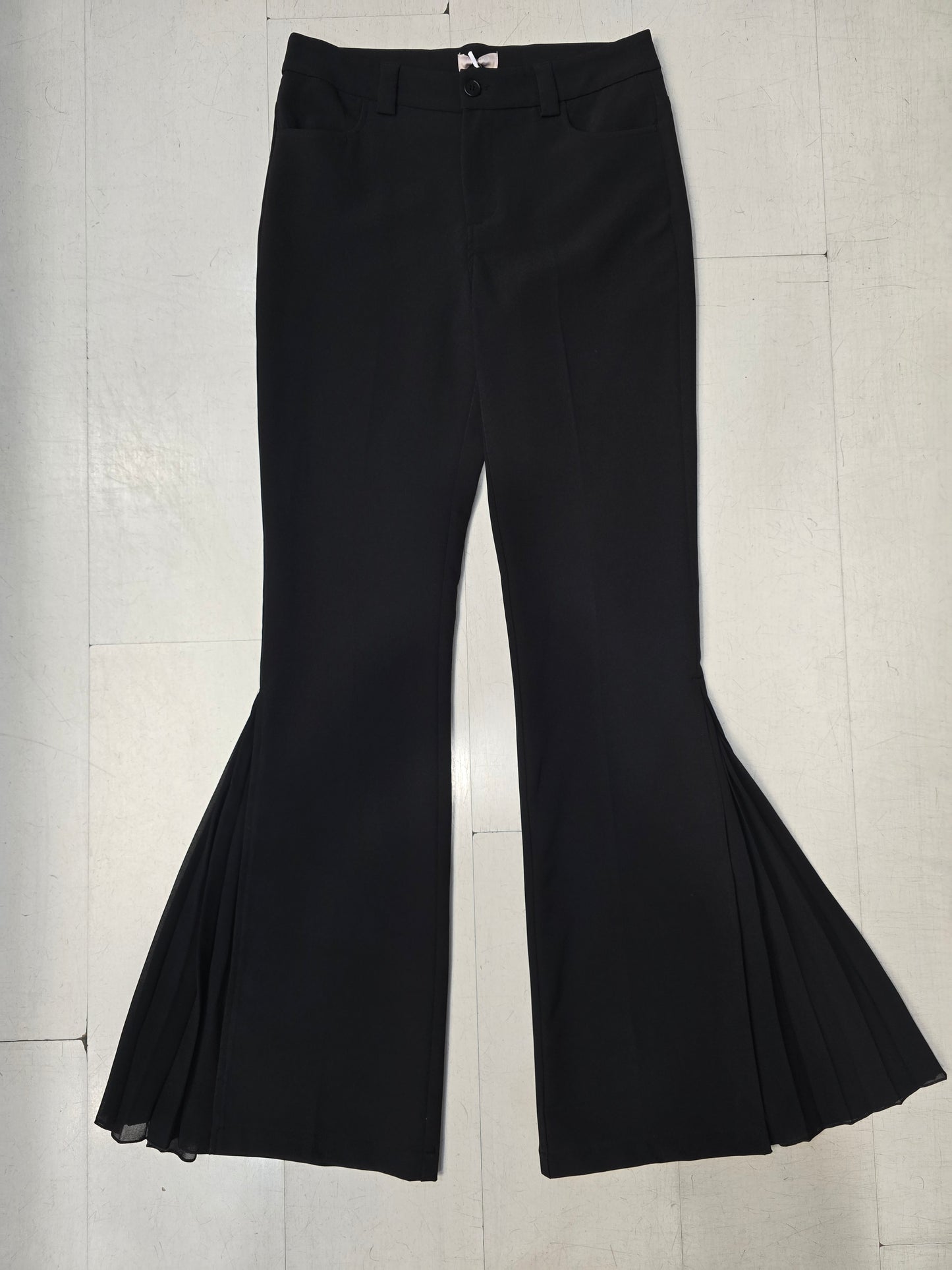 Pantalone Donna Zampa Plissè