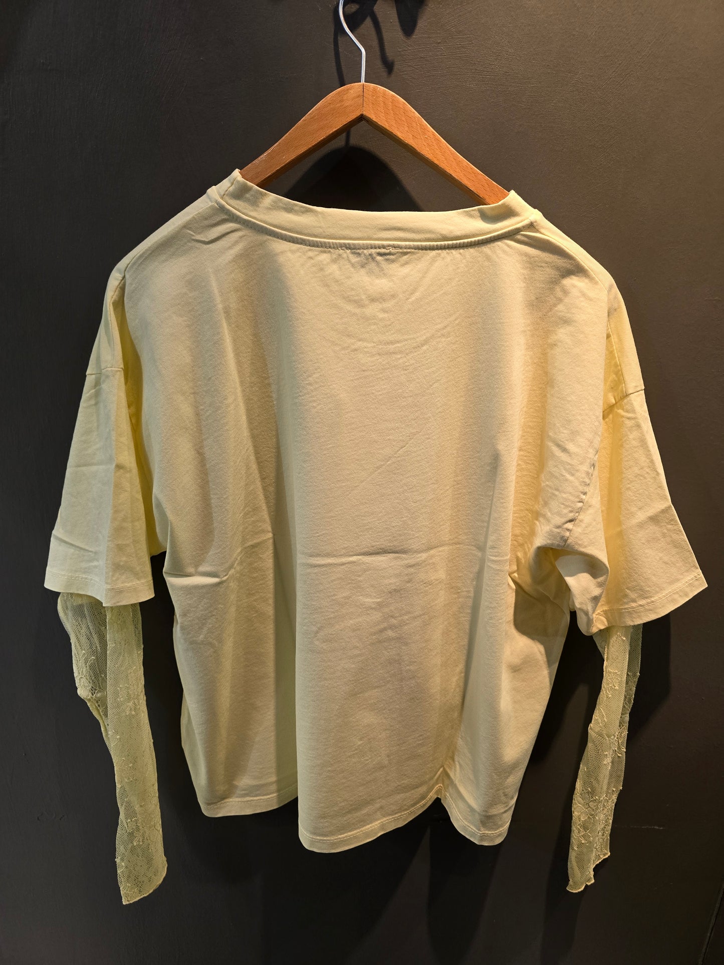 T-Shirt Donna Manica Pizzo