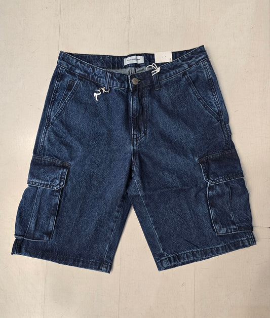 Bermuda Uomo Cargo Denim
