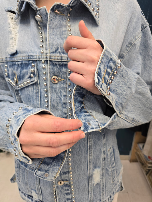 Bomber Donna Denim Lungo