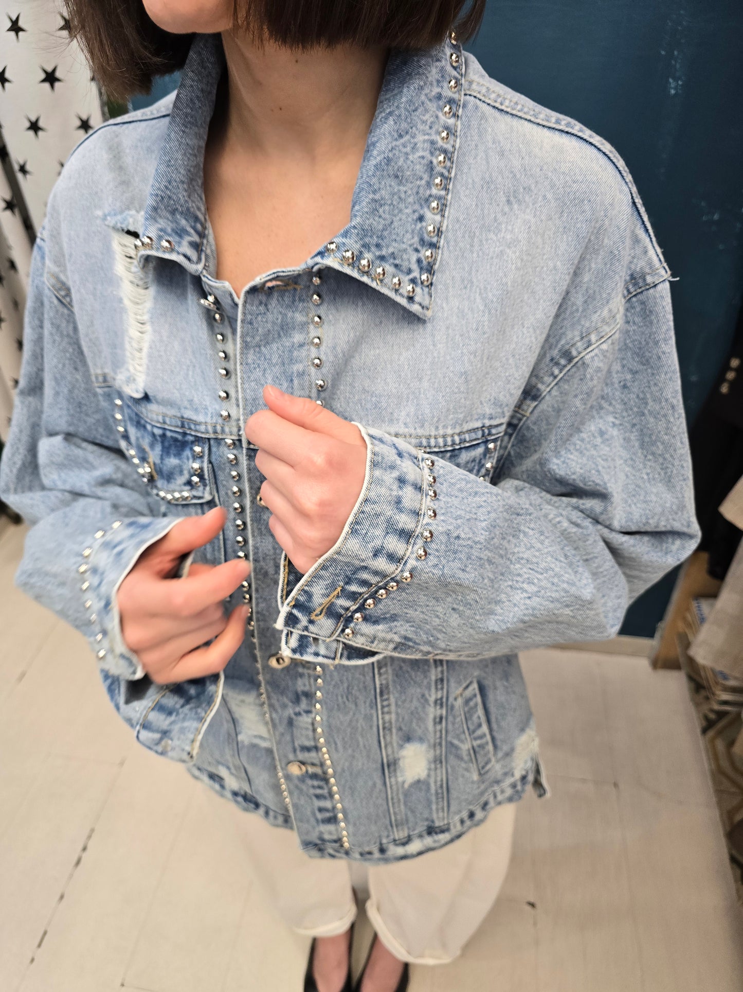 Bomber Donna Denim Lungo