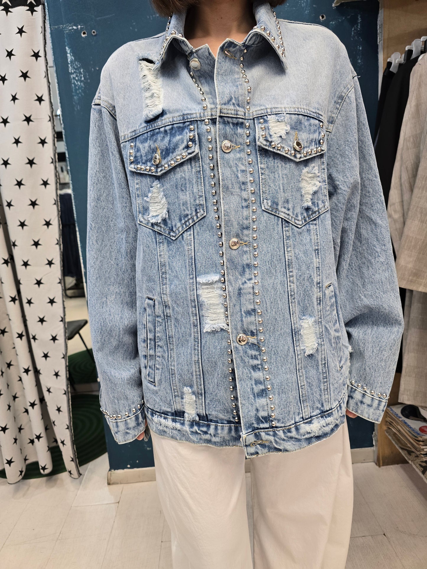 Bomber Donna Denim Lungo