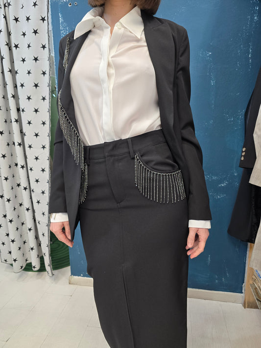 Blazer Donna Strass