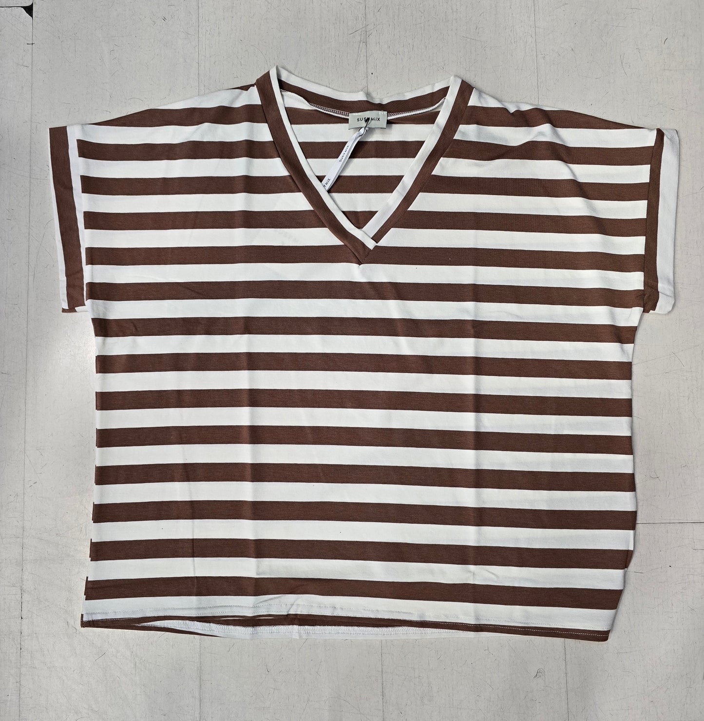 T-Shirt Donna Scollo V Riga