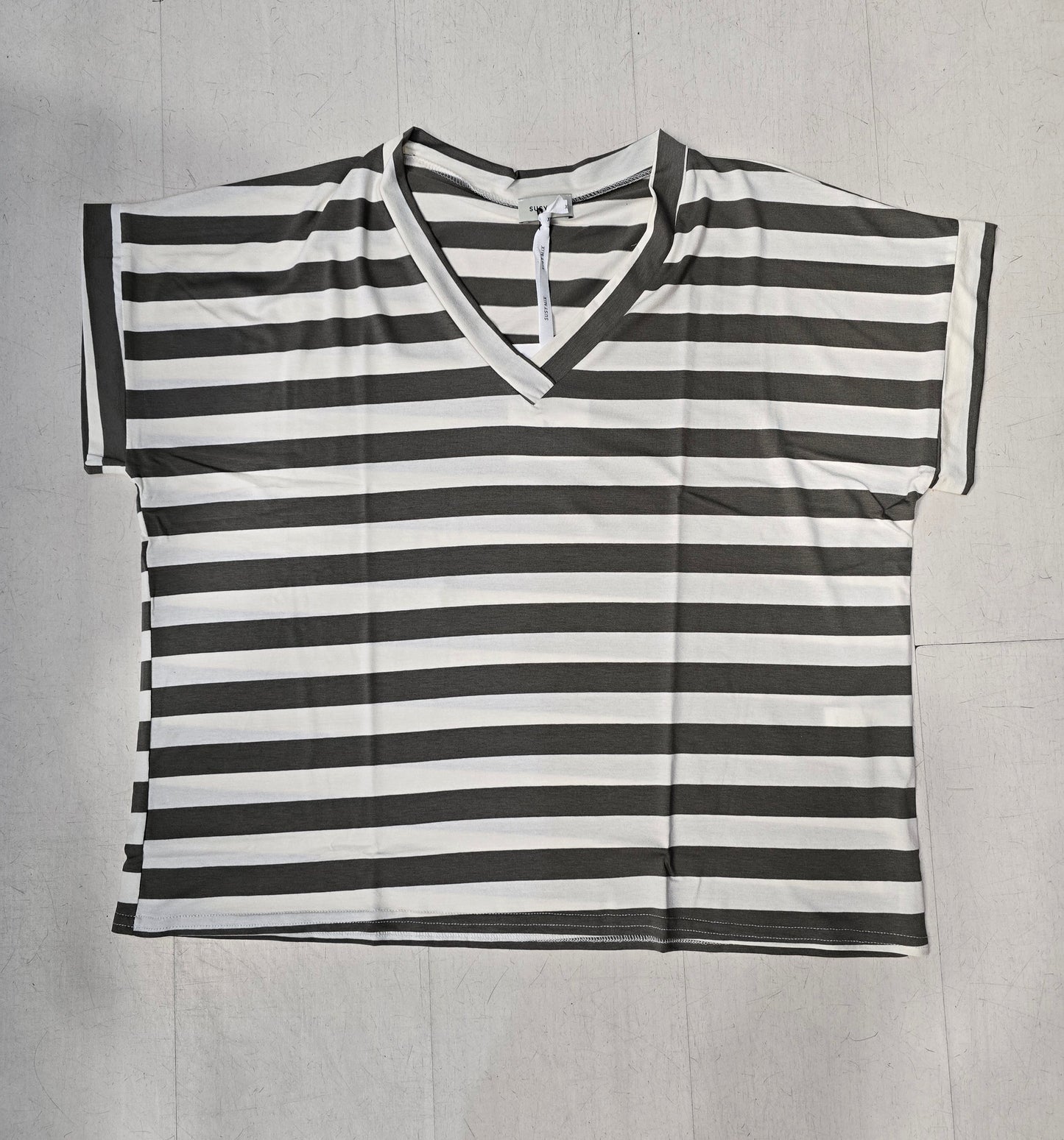 T-Shirt Donna Scollo V Riga