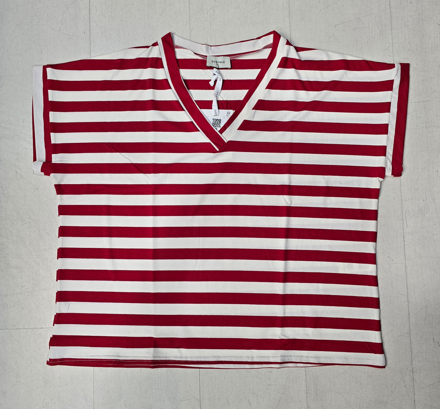 T-Shirt Donna Scollo V Riga