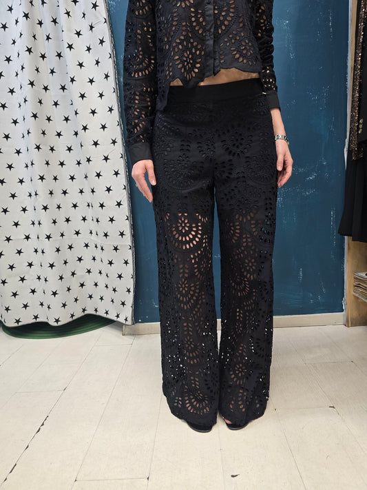 Pantalone Donna Pizzo Macramè