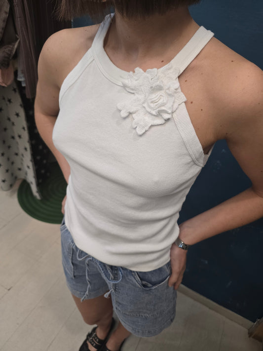 Canotta Donna Fiore