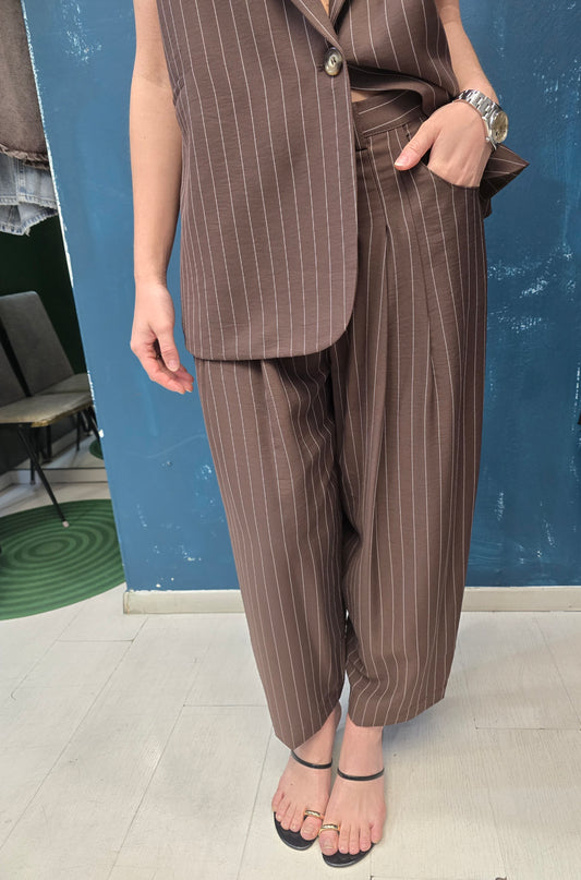 Pantalone Donna Gessato