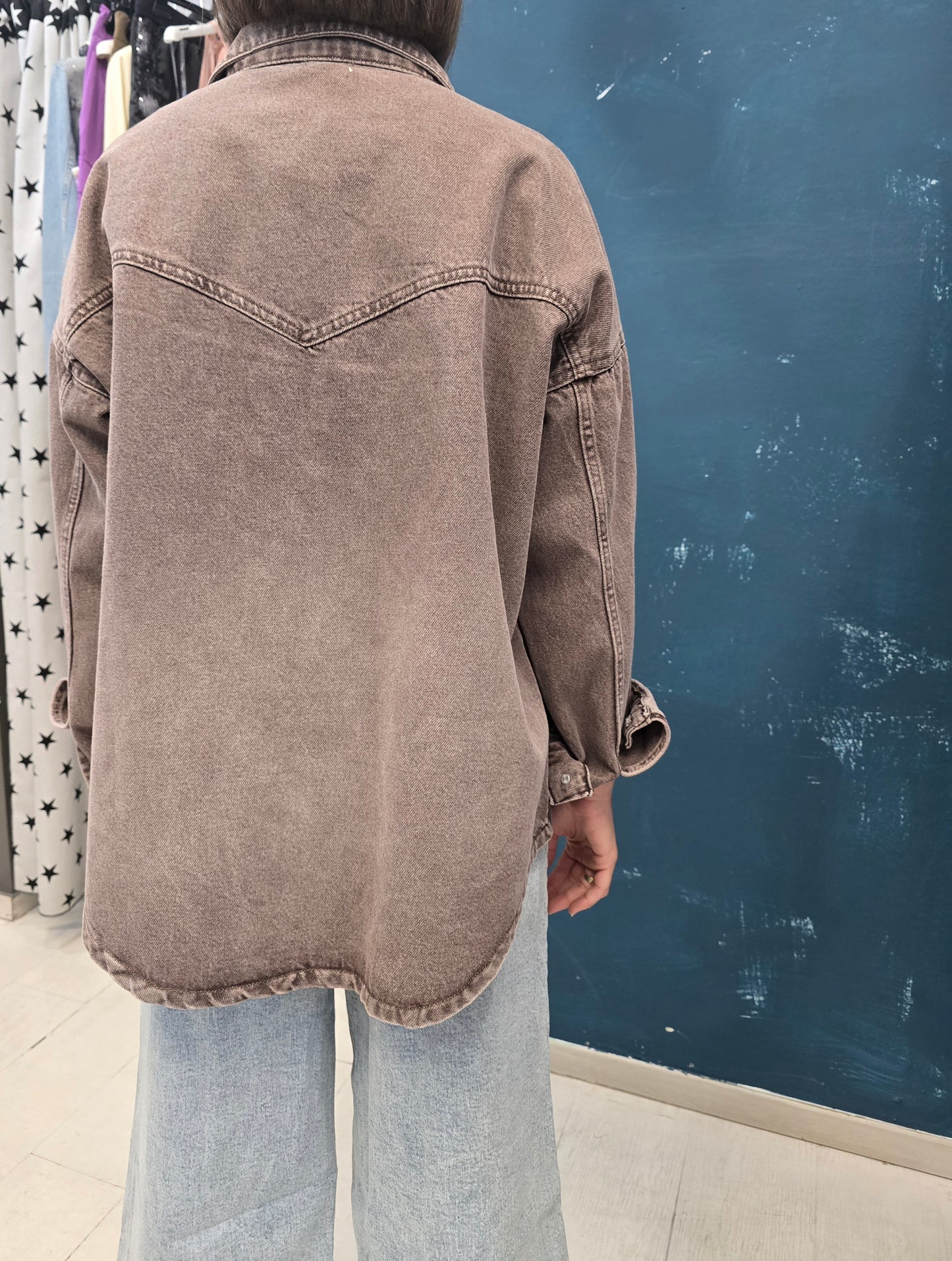 Giacca Camicia Donna Denim