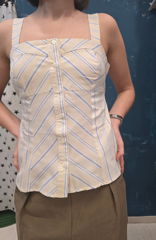 Top Cotone Abbottonato