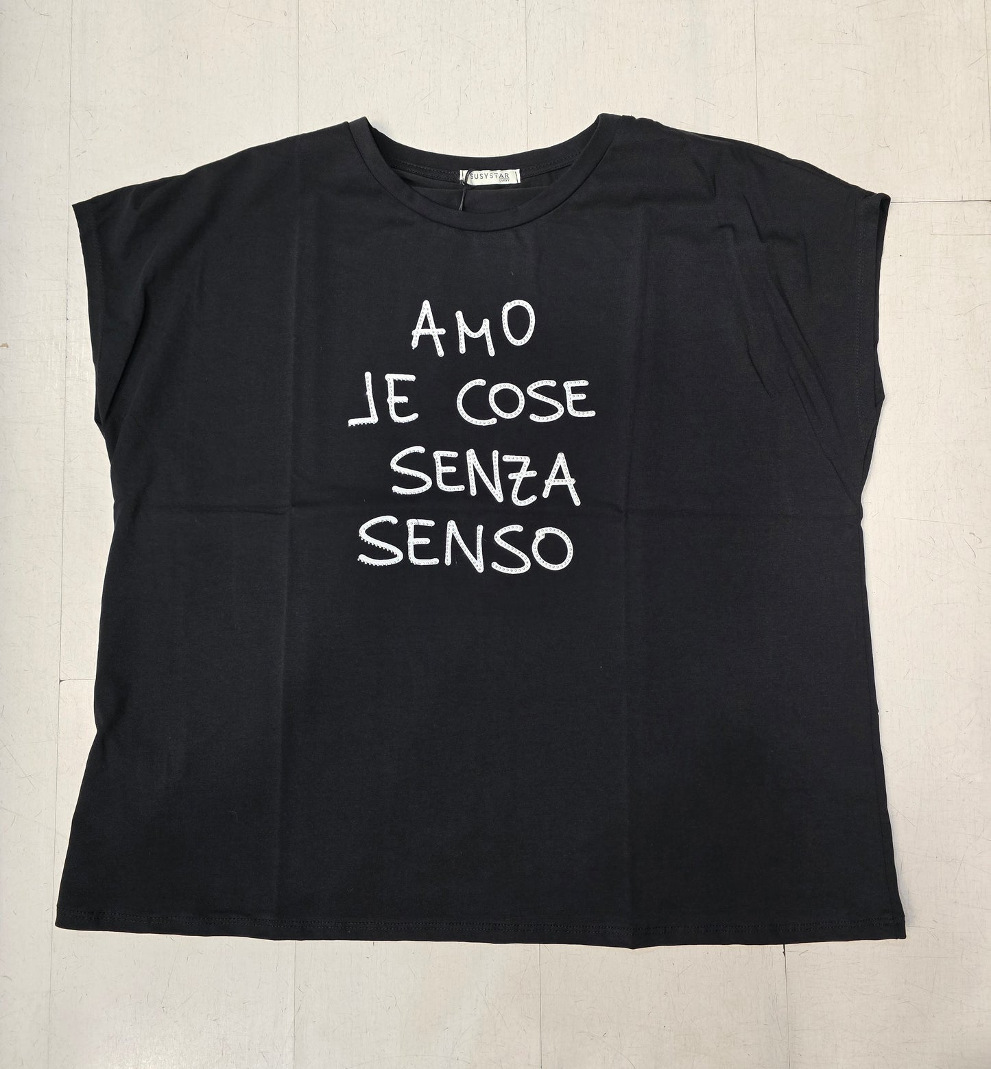 T-Shirt Donna Curvy Scritte