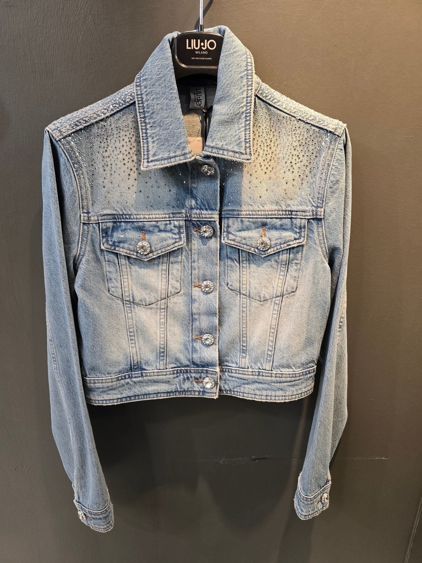 Giubbotto Donna Denim Strass