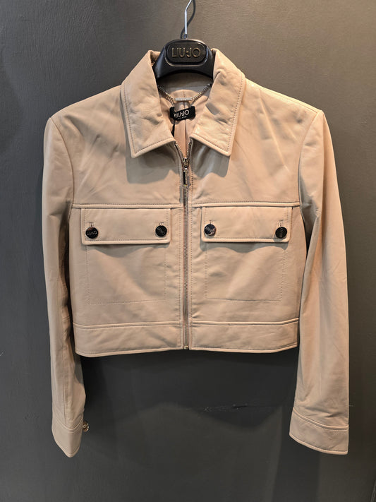 Giacca Crop Pelle
