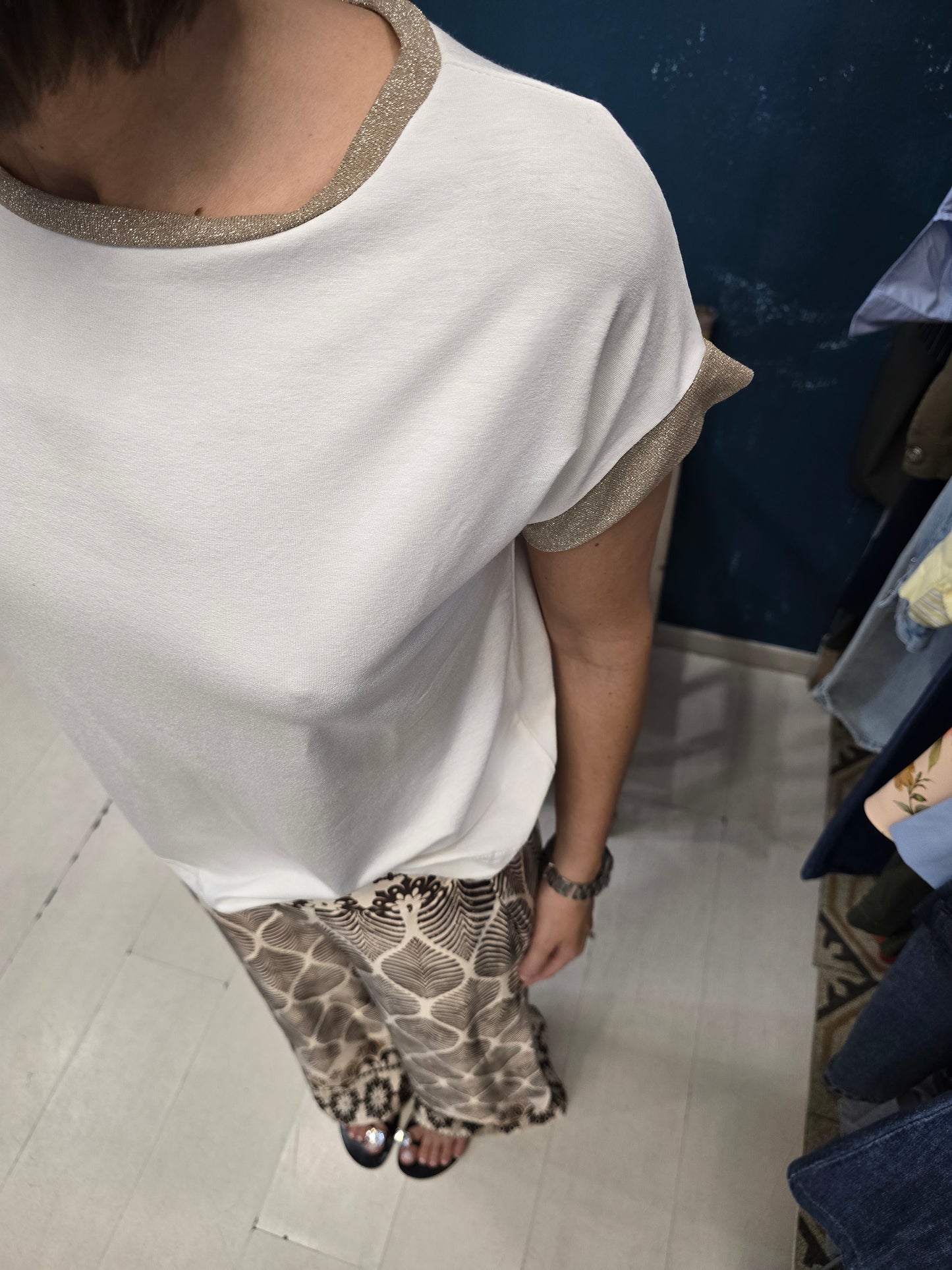 T-Shirt Donna Bordi Lurex