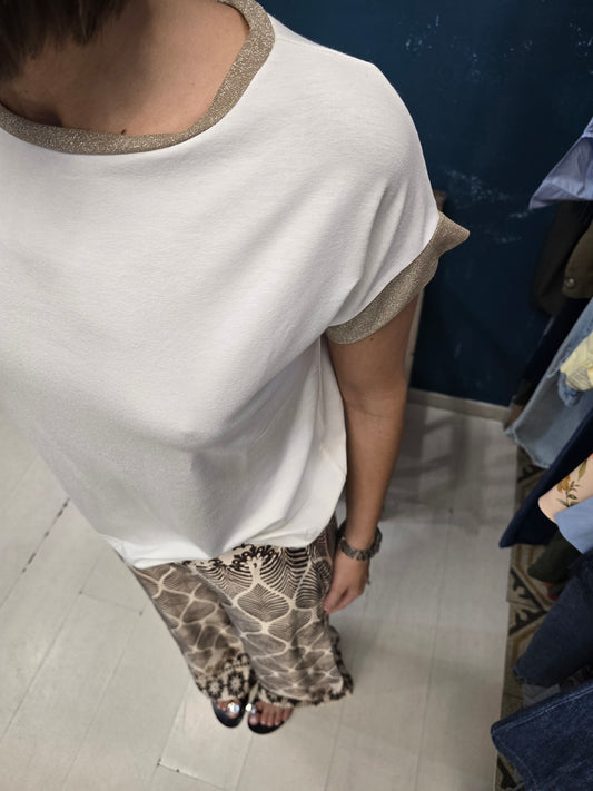 T-Shirt Donna Bordi Lurex