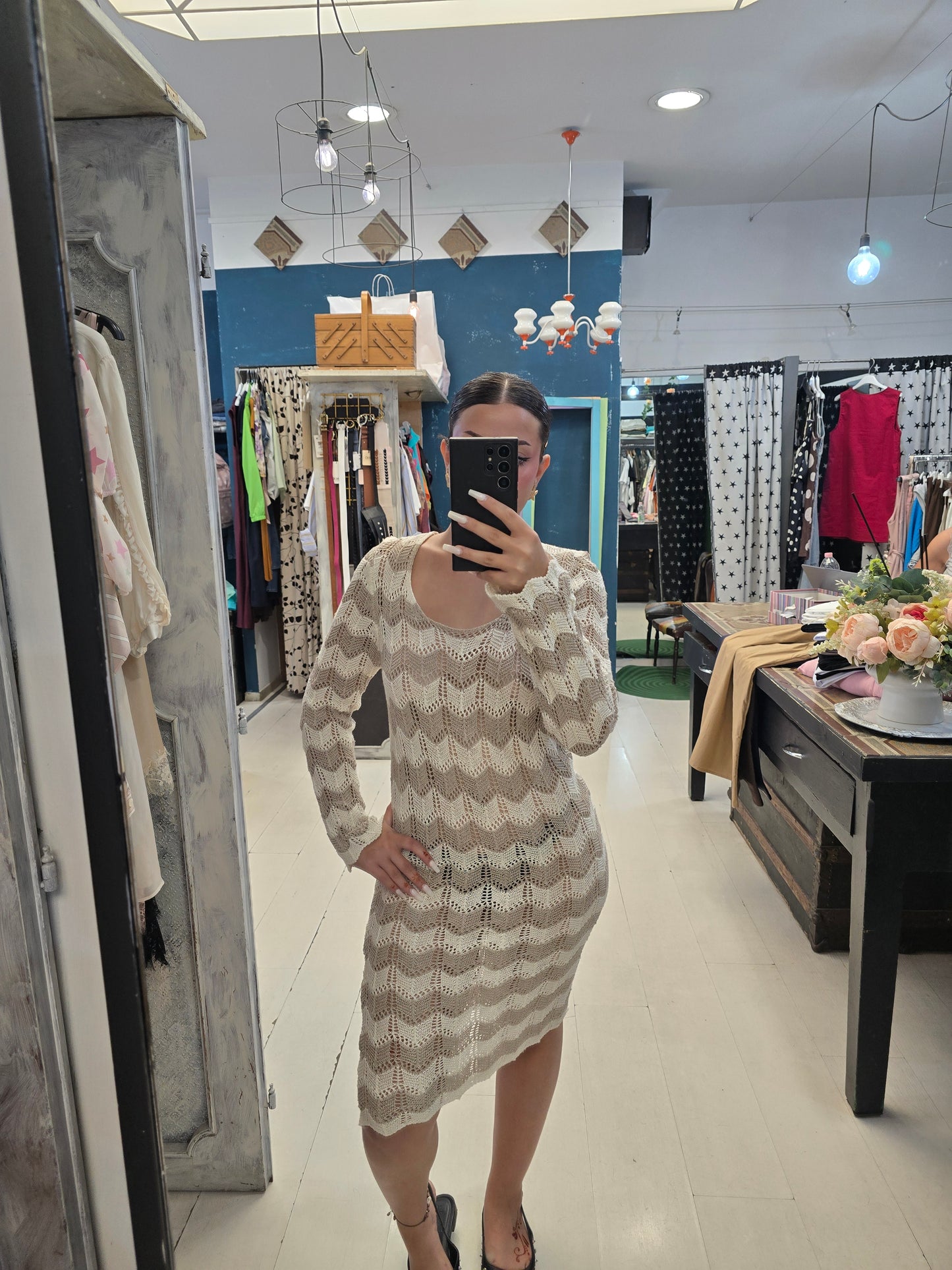 Abito Donna Midi Crochet