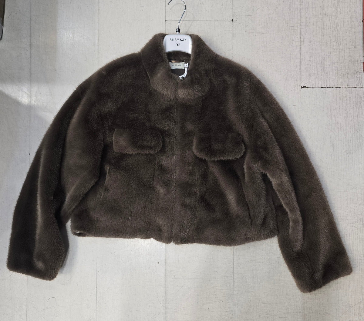Pelliccia Eco Donna Cropped