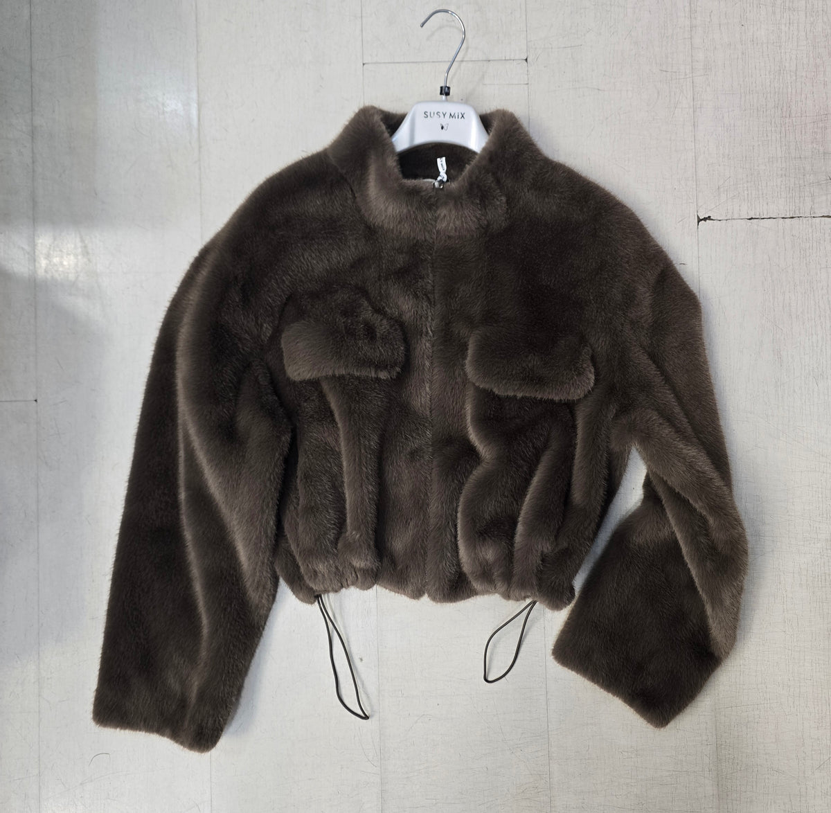 Pelliccia Eco Donna Cropped