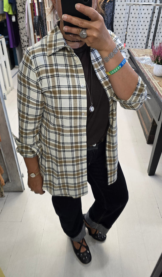 Camicia Lunga Donna Check